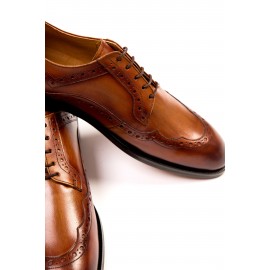 Pantofi Oxford maro de piele DON Patrick Signature